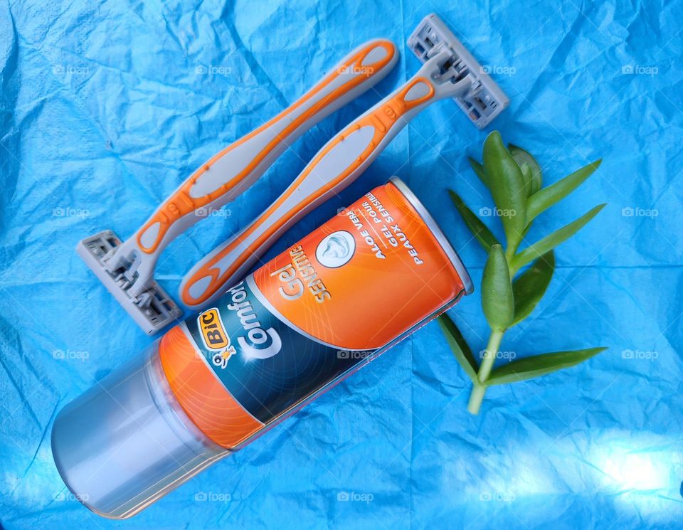 Shaving cream and razors