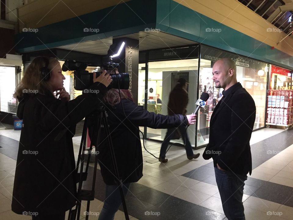 Interview TV Enschede winkelcentrum