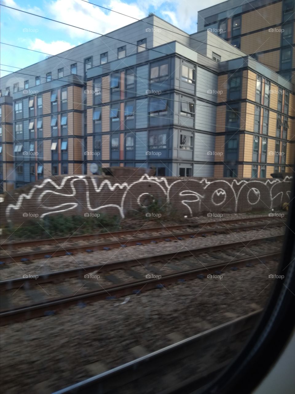 Tottenham Hale, Train Line Graffiti, London.