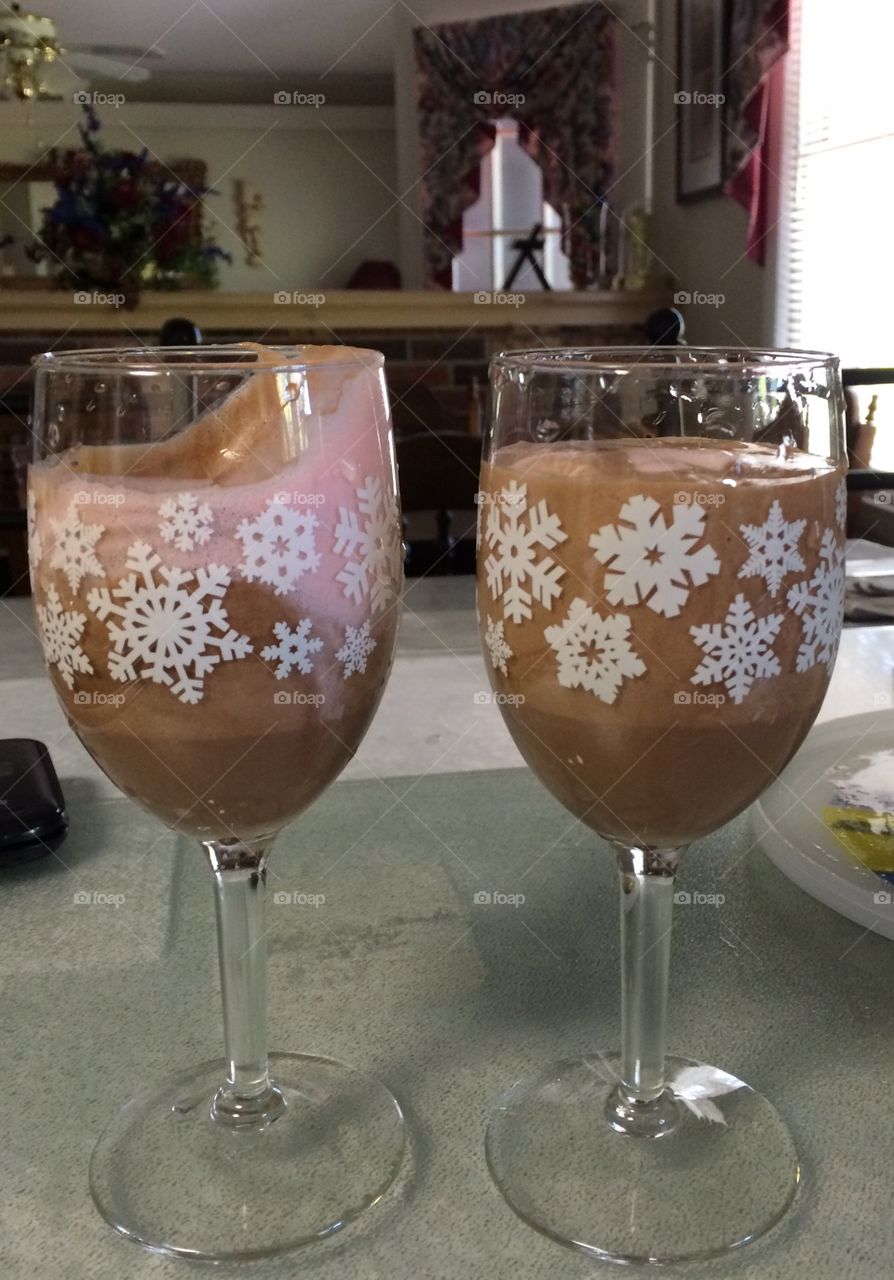 Melted ice cream milkshakes from no electricity thanks to hurricane Irma. 