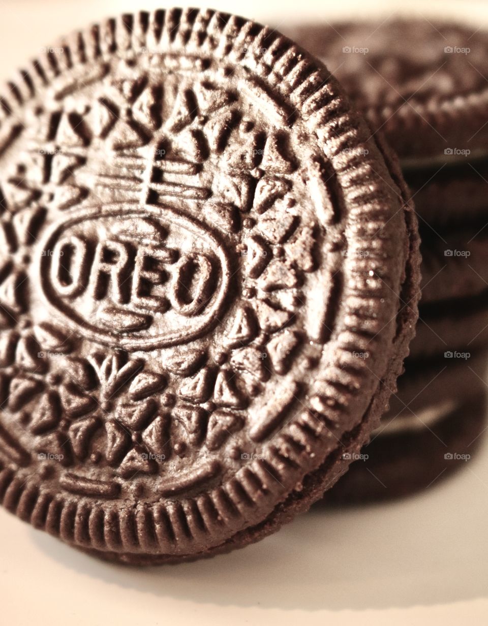 Oreo cookies closeup 