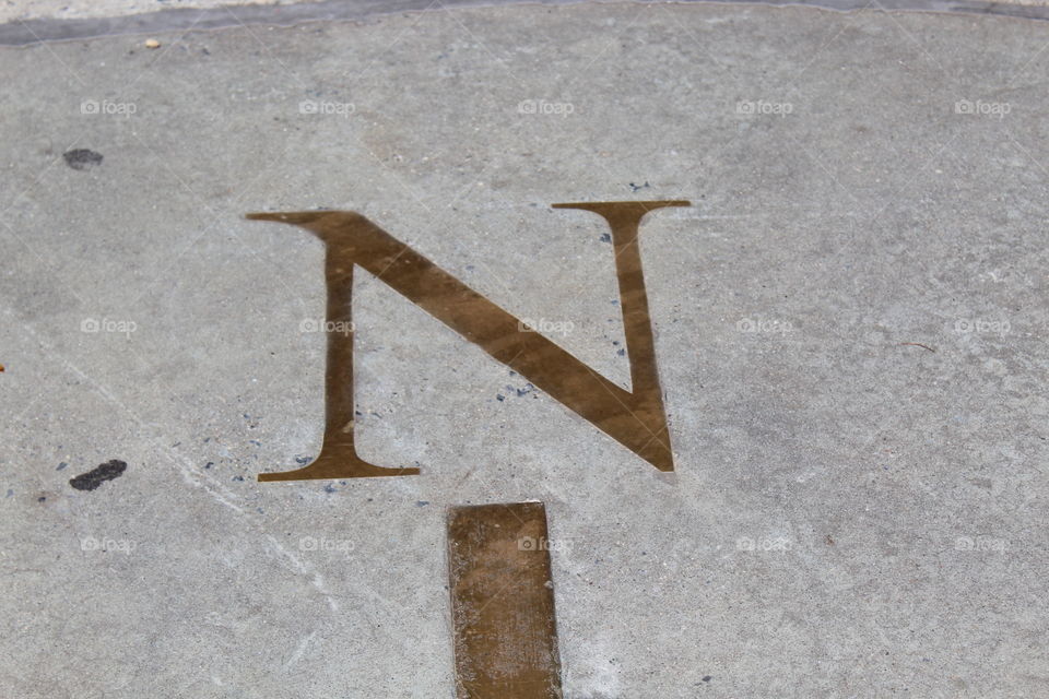 The letter N