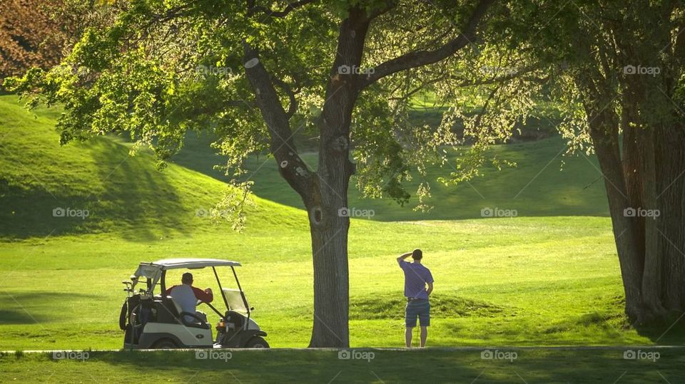 Golfing