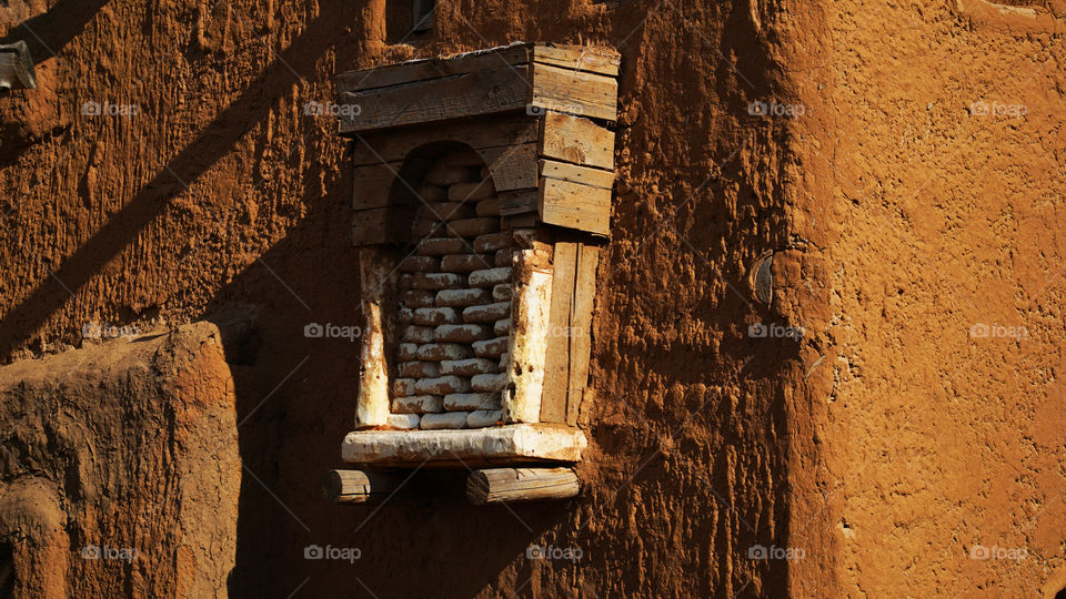 Shed-batu. The city is made of clay.