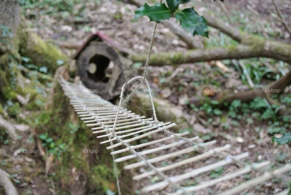 Little house across the bridge