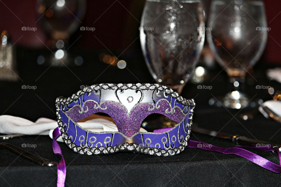 Mardi Gras dinner mask