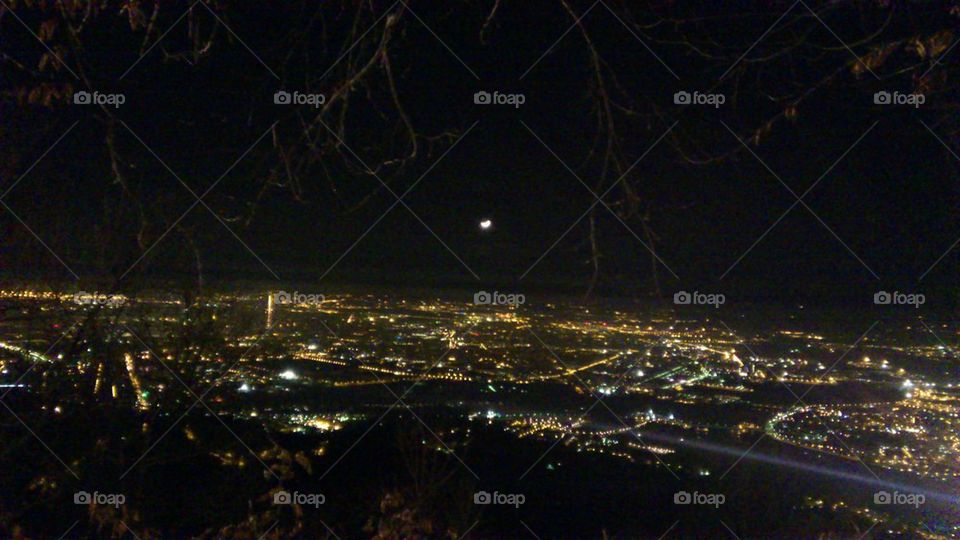 Turin at night
