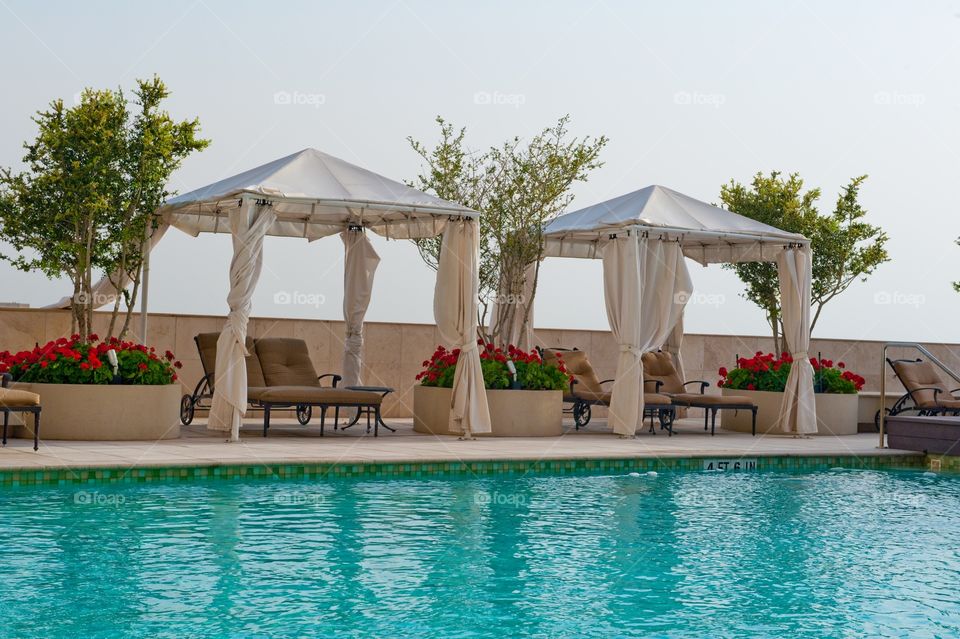 Pool cabanas 
