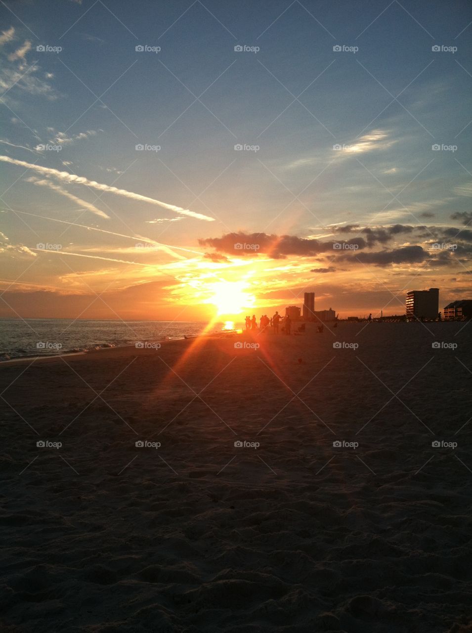 Beautiful beach illuminations.