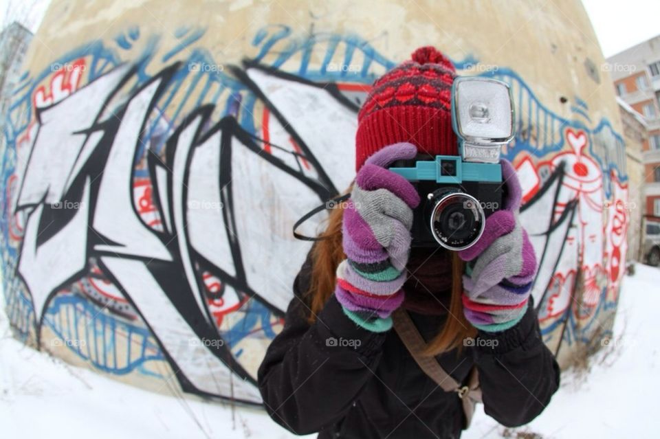 winter graffiti people color by mariyasakharova