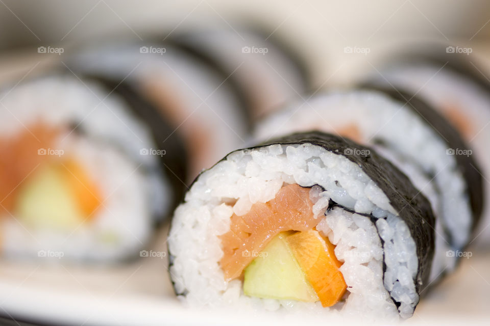 Close-up of sushi