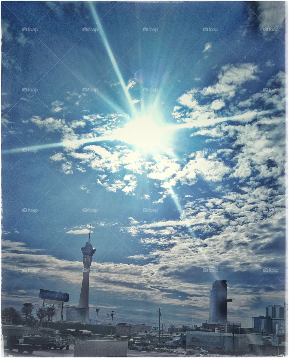 Driving around Vegas