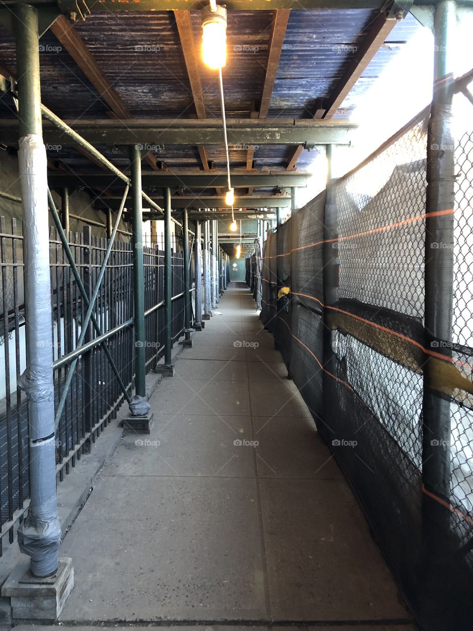 Sidewalk under construction 