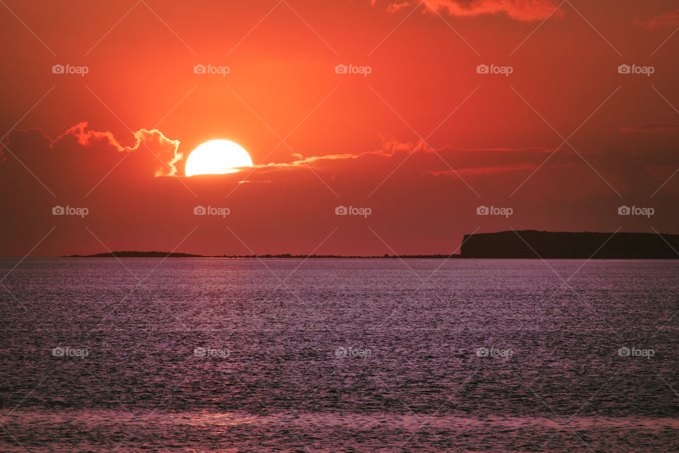 Galway bay sunset