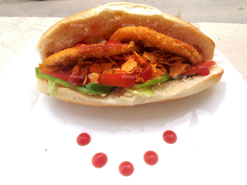 tomato sandwich chicken snack by a.bilbaisi