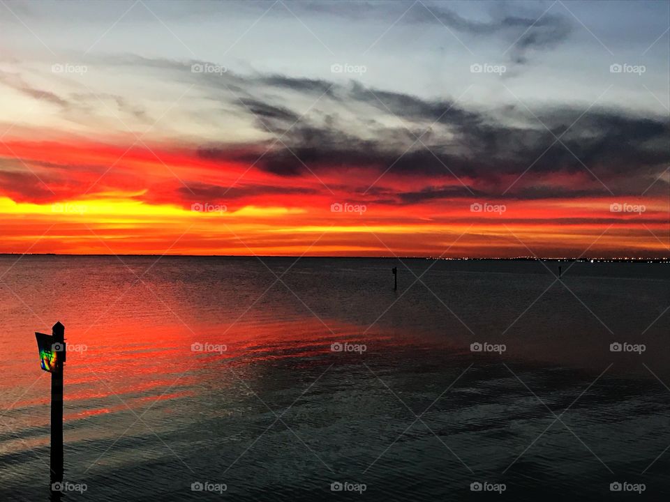 Sunset over Tampa Bay
