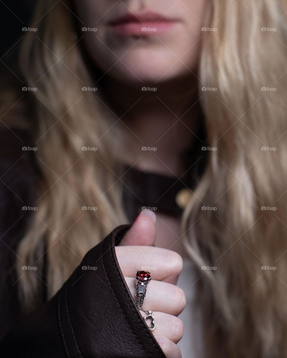 Hard Rock Attire complete with a Ruby Ring