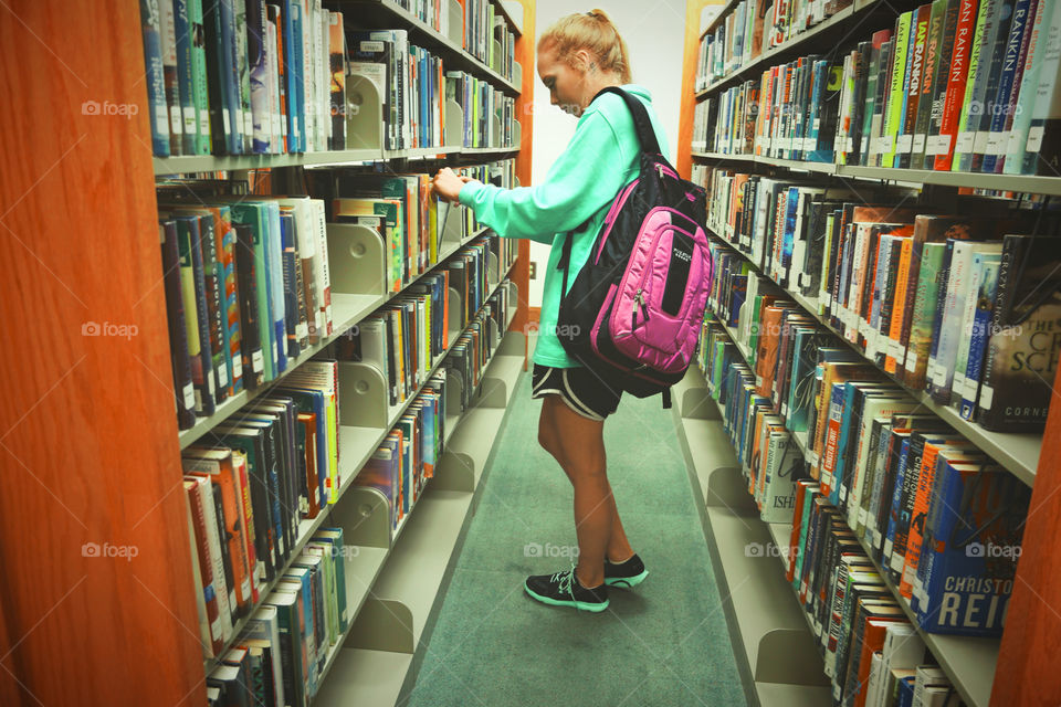 Library, Bookcase, Shelf, Education, Knowledge