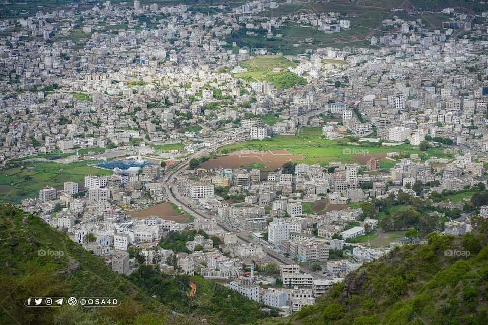 Glory be to God, the magnificent and picturesque view and the natural green trees are a view that is nothing more wonderful than it