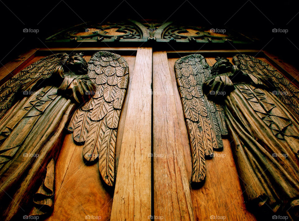 wood art church doors by patrickwilke