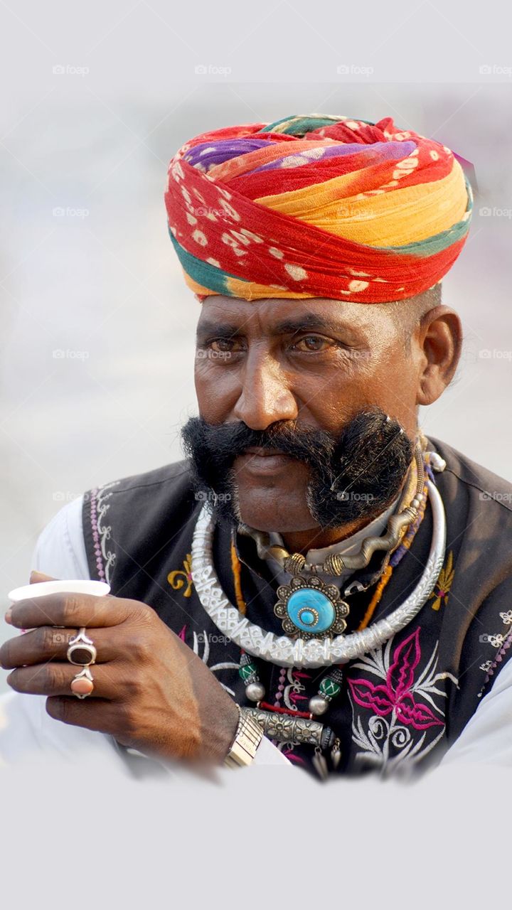 The turban man from india