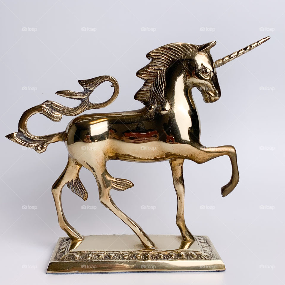 Brass unicorn