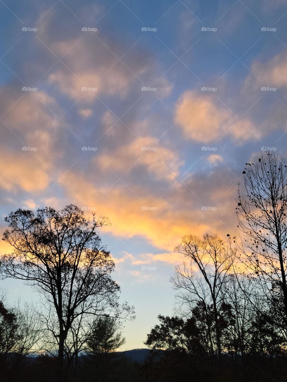 Beautiful clouds and sunset