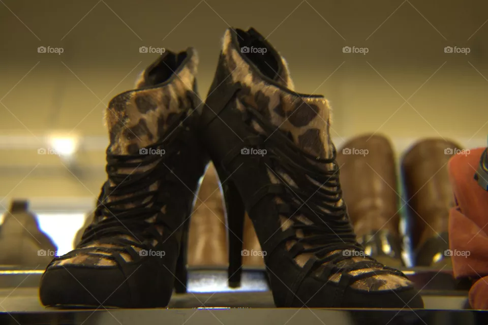 Women's Shoes on Display