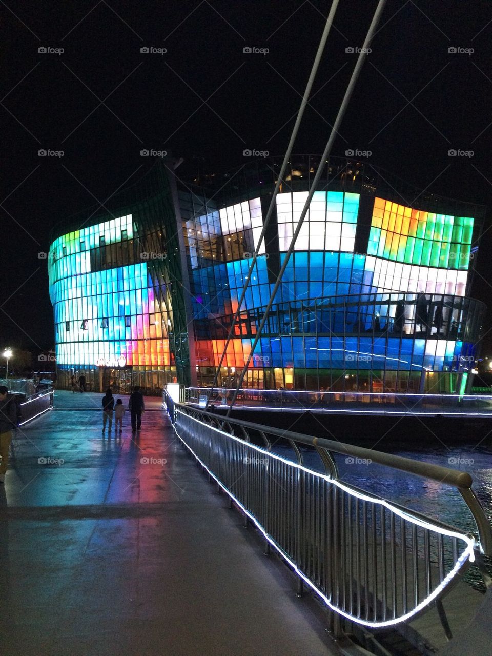 Multicolored building 