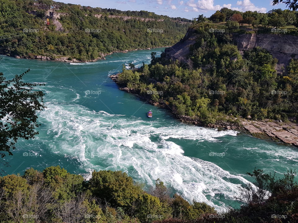 View from Whirlpool Aero car, Niagara falls