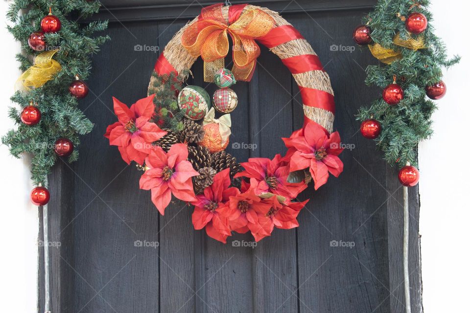 Christmas crown/Coroa de Natal.