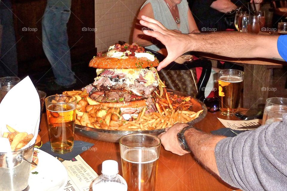 Giant hamburger in Las Vegas 