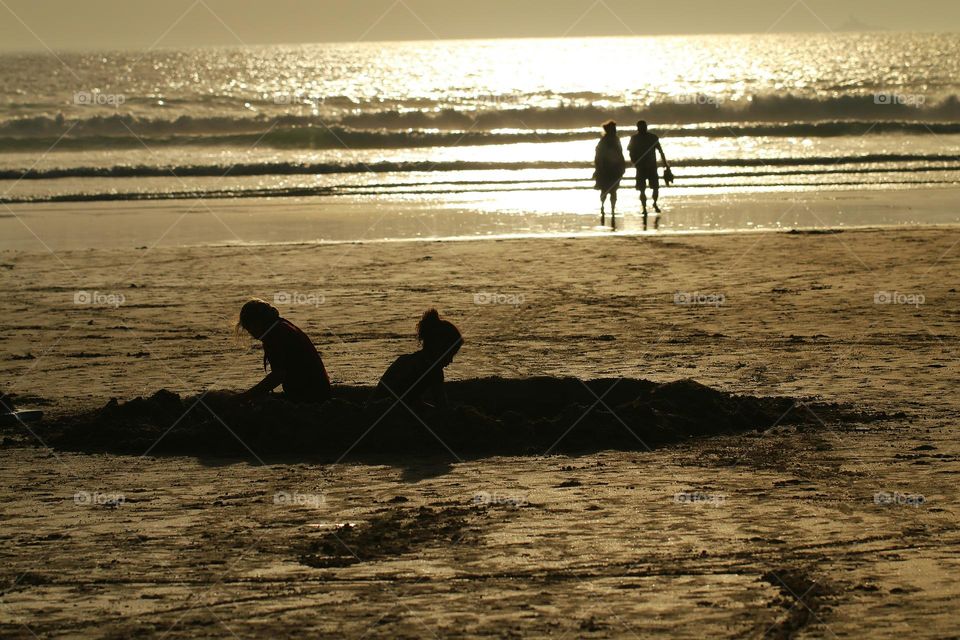 Sonnenuntergang in der Bretagne