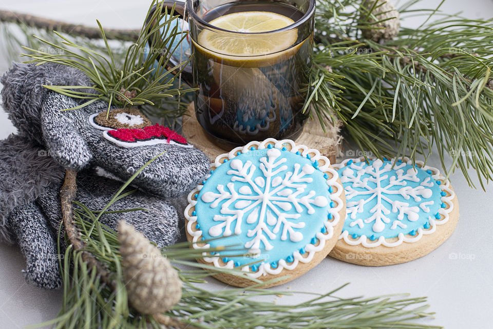 Snowflake cookies