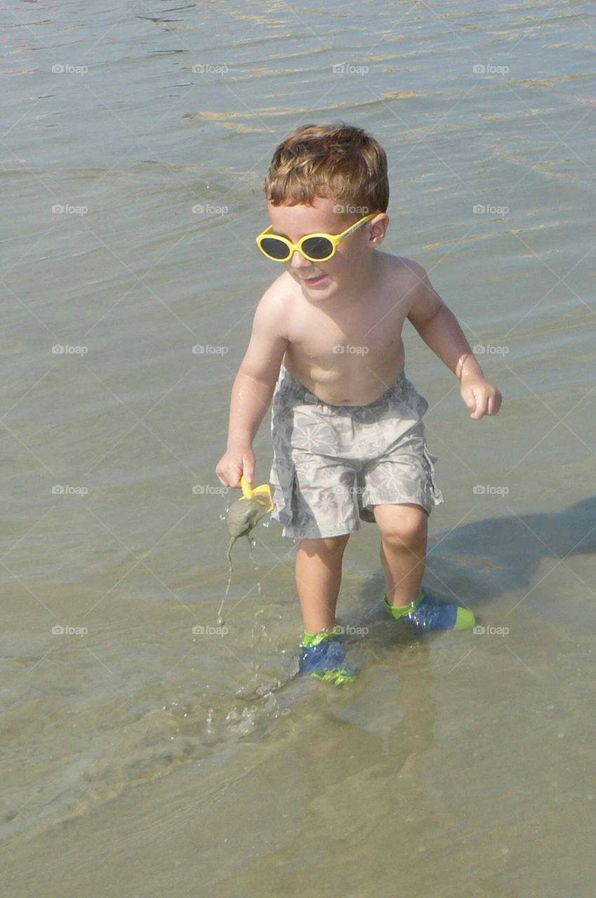 Boy at the beach