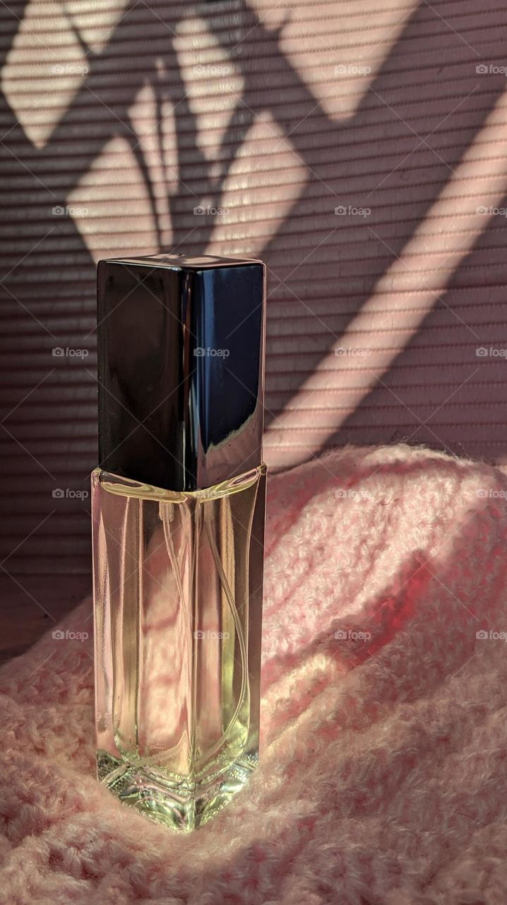 perfume in glass container