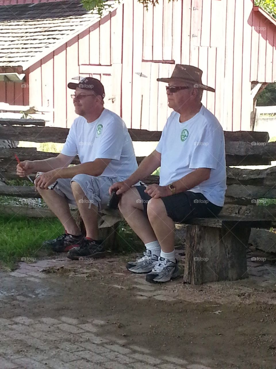 People, Adult, Man, Two, Wear