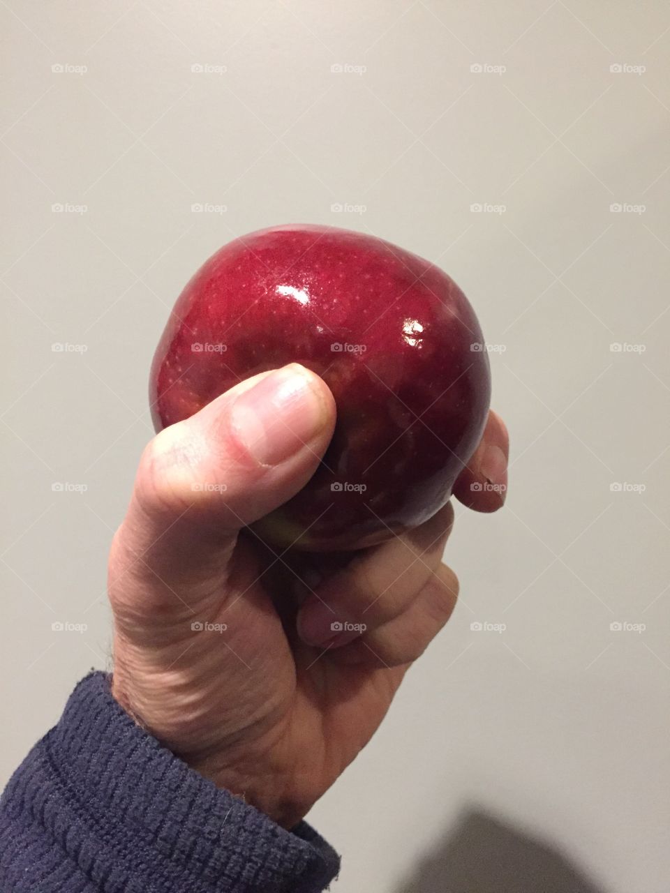 Apple in hand