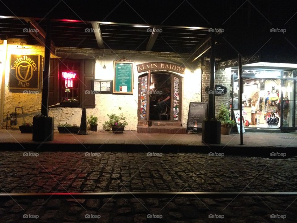 Bar and tavern on River Street in historic Savannah