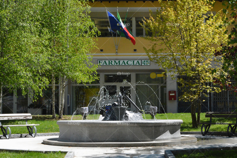 Fountain - Casargo, Lecco, Lombardy, Italy.