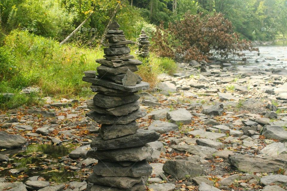stacks of rocks