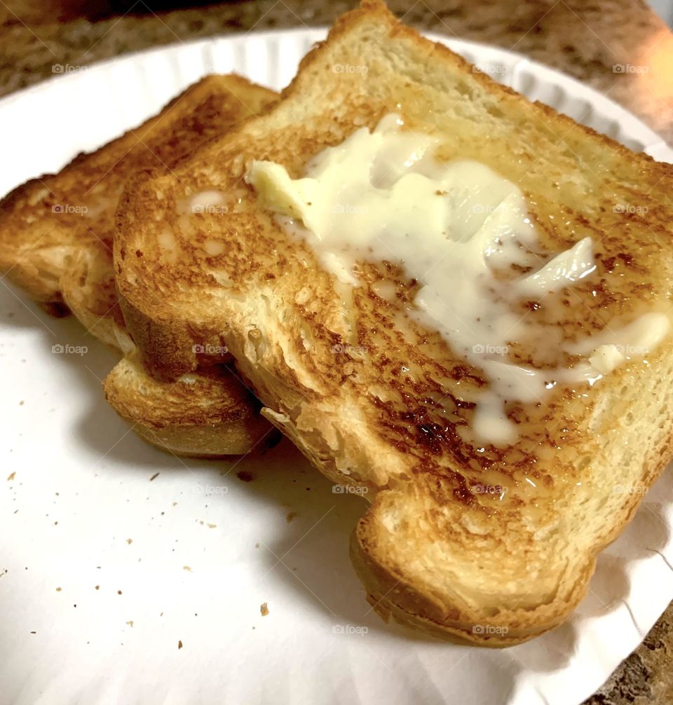 Buttered toast 