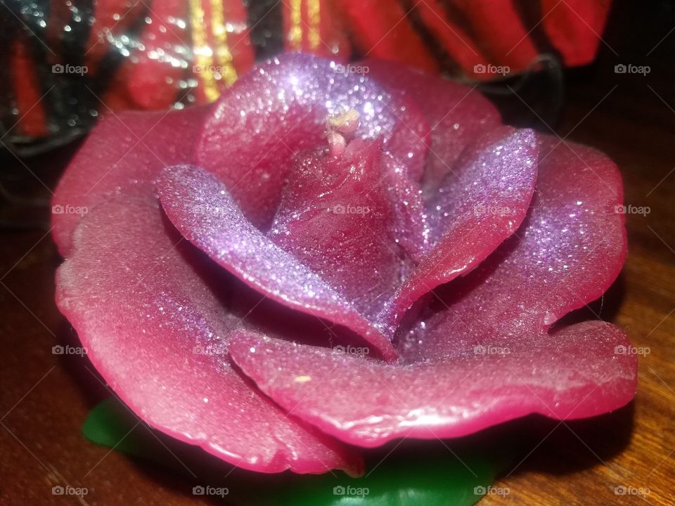 rose aroma candle