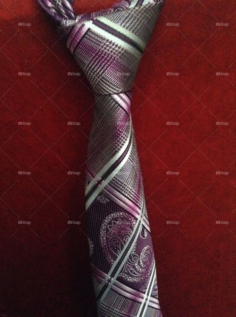 Purple tie design