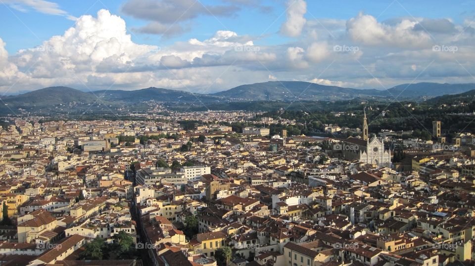 View from duomo in Florence 