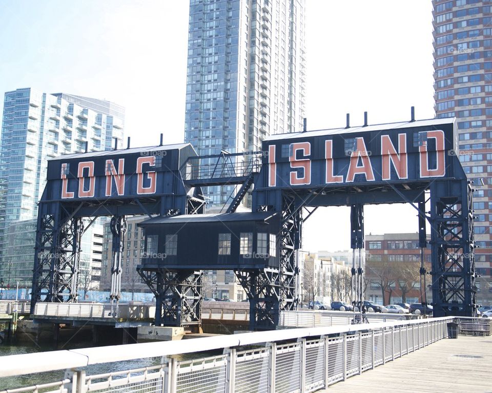 Long Island city sign