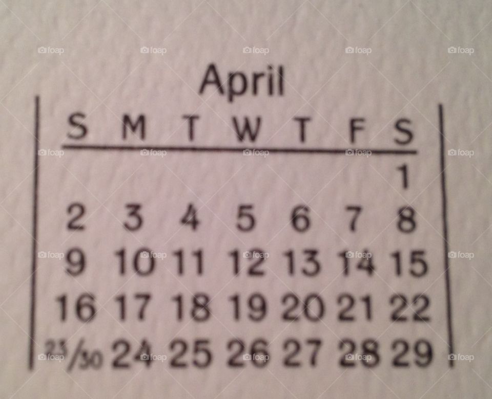 April 2017 dates