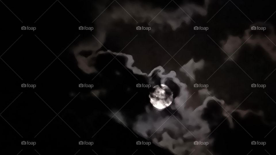 moon clods and shadow