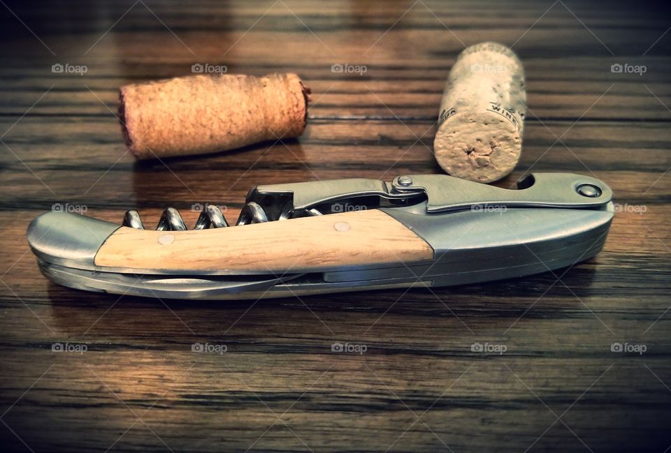 Wine opener and corks