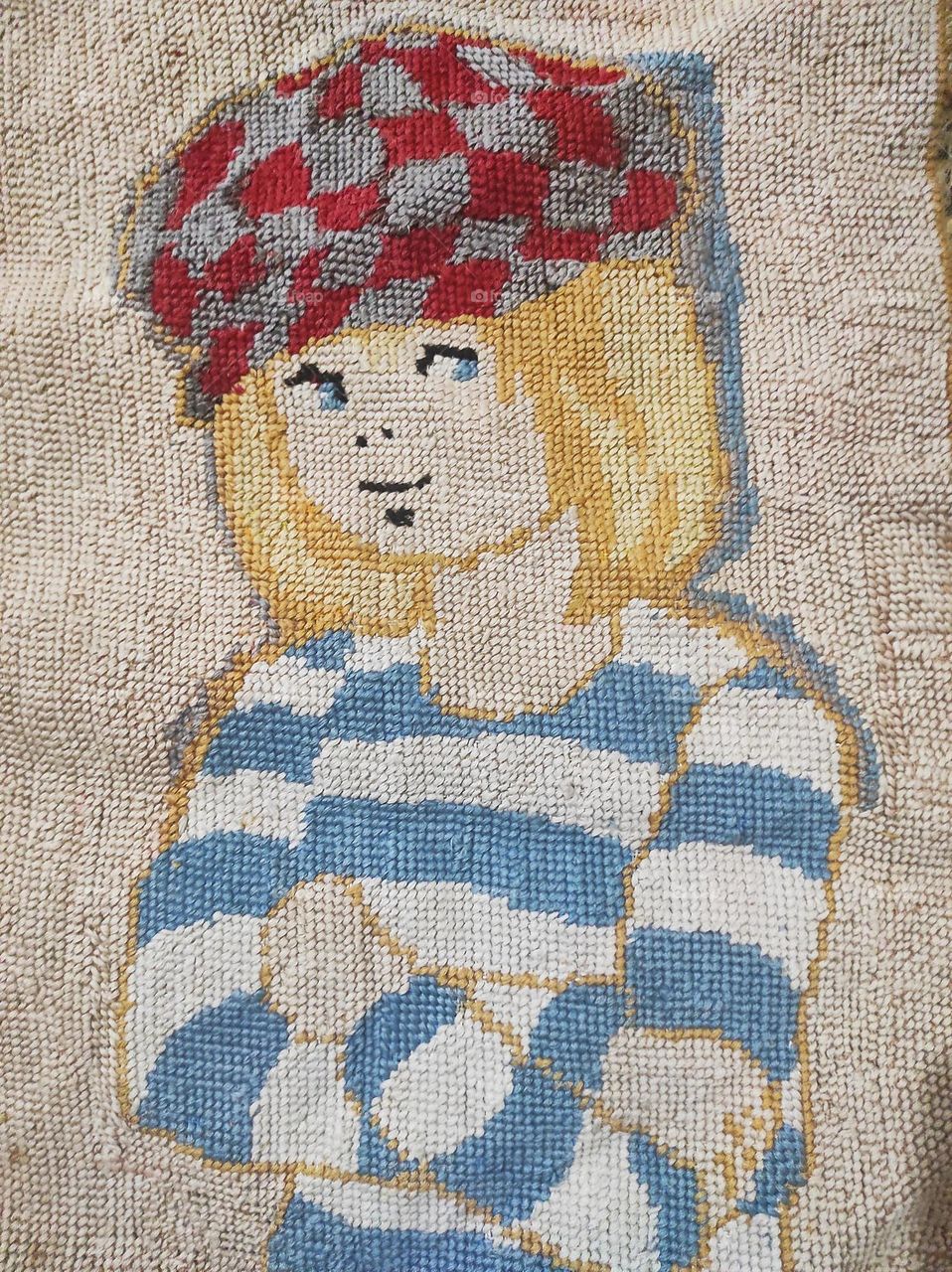 This painting I made woolen fabric is my favourite